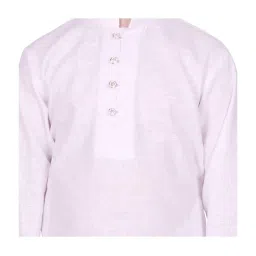 SG Yuvraj Kids White Full Sleeves Kurta Set image 5