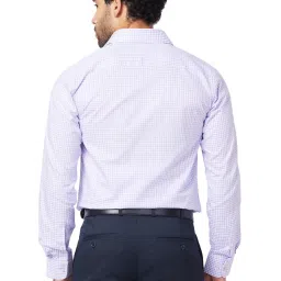 Raymond Violet Cotton Classic Fit Checks Shirts image 2