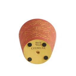 Chumbak Hand Painted Red & Yellow Planter - Set of 1 image 5