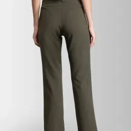 Fablestreet Olive Green High Rise Pants image 2