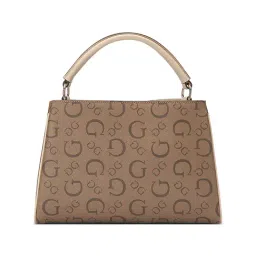 Guess Monogram Oakbank Satchel Bag-image-9