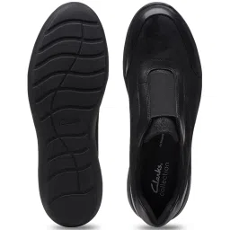 Clarks Women's Kayleigh Peak Black Wedge Loafers image 4