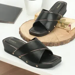 Iconics Women's Black Casual Wedges-image-28