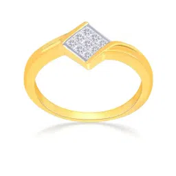 Malabar Gold and Diamonds 18k Yellow Diamond Ring for Women-picture-39