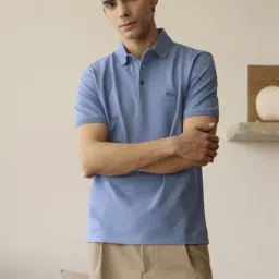 Andamen Blue Regular Fit Polo T-Shirt-image-85