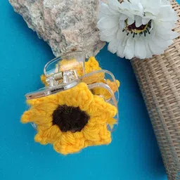 Sanjog Women Flower Crochet Claw Clip-picture-40