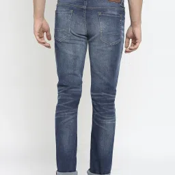 Spykar Dark Blue Cotton Regular Fit Jeans image 2