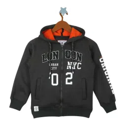 Monte Carlo Kids Dark Olive Printed Hoodie image 1