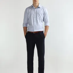 Arrow Micro Checks Spread Collar Regular Fit Pure Cotton Casual Shirt image 4