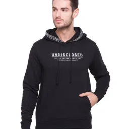 Globus Black Printed Hooded Sweatshirt image 1