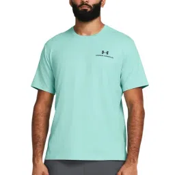 Under Armour Blue Loose Fit Sports T-Shirt-image-56