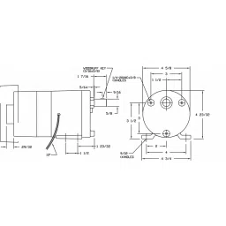 Dayton 1 HP Single Phase Shaded Pole AC Gear Motor Max Torque 113 in-lb, 1LPN4 image 2