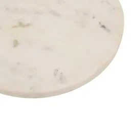 Home4U 'Elvira' White & Golden Marble Cake Stand - Set of 1 image 3