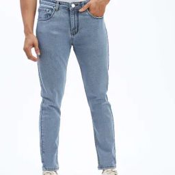 showoffff SHOWOFF Blue Denim Slim fit Solid Jeans-picture-6