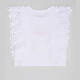 Pantaloons Junior Girls Typography Printed Round Neck Cotton Relaxed Fit T-shirt-image-89