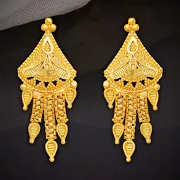Luv Fashion Triangular Drop Earrings-image-73