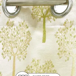 Bianca EL`PESSO Green Faux Silk 5 Ft. Window Curtain image 4