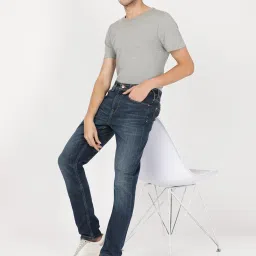 Lee Distress Blue Comfort Fit Jeans image 5