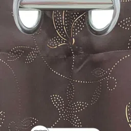 Bianca ANTELLIA GLITTER Brown Polyester 5 Ft. Window Curtain image 4