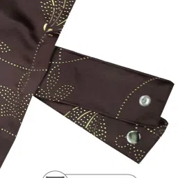 Bianca ANTELLIA GLITTER Brown Polyester 5 Ft. Window Curtain image 2