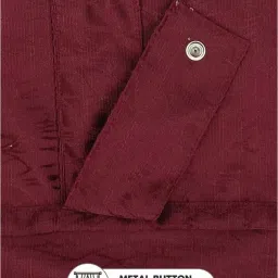 Bianca D`ROMANIO Maroon Faux Silk 5 Ft. Window Curtain - Set of 2 image 2