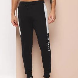 Alcis Black Printed Regular Fit Printed Joggers-picture-14
