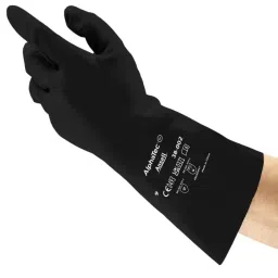 Ansell AlphaTec 38-002 Black Butyle Chemical Resistant Gloves Size 9 Polymer Coating, 38002PP090 (1 Pair)-picture-10