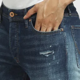 Jack & Jones Dark Blue Denim Slim Fit Jeans image 4