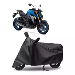 Auto Pearl Polyester Two Wheeler Cover for Suzuki GSX S1000 (Grey)-picture-38