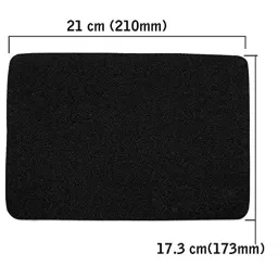 FEDUS Gaming Mouse Pad Black Rubber Square with 3 mm Thickness for Computer & Laptop (Pack of 15) image 5