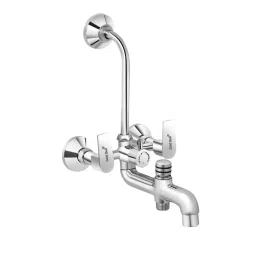 Gold Bell Prime Brass 3 In 1 Wall Mixer with 152X152 mm(6X6 Inch) Ultra Overhead and 381 mm(15 Inch) SS Arm, 3-1-round-Prime-6u-15a-picture-33