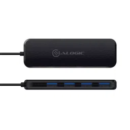 ALOGIC 3.0 USB HUB Ultra Slim Black 4- Port 5Gbps, U34BHBK image 2