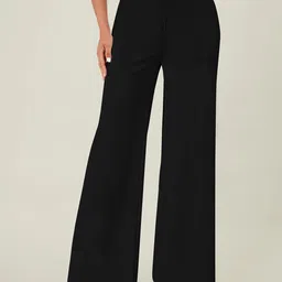 CILIMILI Women Relaxed Straight Leg High-Rise Flat-Front Regular Trousers-picture-27