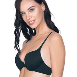Amante Black Under Wired Padded Push Up Bra image 3