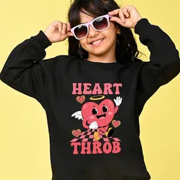 NUSYL Girls Printed Round Neck Long Sleeves Sweatshirt-image-80