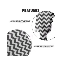 Bembika Bamboo Cotton Muslin Swaddle Wrap Blanket Baby Grey Stripes - Grey image 2