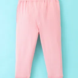 Doreme Single Jersey Ankle Length Lounge Pant Text Print - Pink image 2