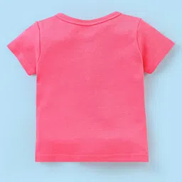 Babyhug 100% Cotton Half Sleeves Vest Dot & Elephant Print Pack Of 3- Pink & Purple image 3