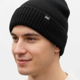 iSWEVEN Unisex Woollen Beanie image 4