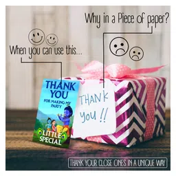 Zyozi Little Krishna Theme Thank You for Making My Party Little Special Tags for Birthday Blue - Pack of 30 image 4