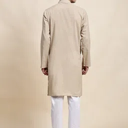 SKAVIJ Men Regular Pure Cotton Kurta with Pyjamas image 5