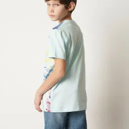 Jack & Jones Junior Light Blue Printed T-Shirt image 2