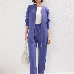 Trendyol Mandarin Collar Jacket & Trousers-picture-23