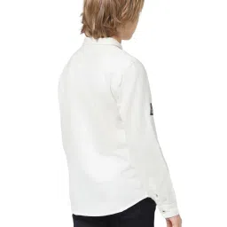 Jack & Jones Junior White Embroidered Full Sleeves Shirt image 2