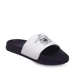U.S. Polo Assn. Men's TOPLIN 4.0 Off White Slides image 2