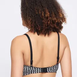 Clovia Black Printed T-Shirt Bra image 2