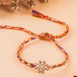 kicky & perky kicky and Perky 925 Sterling Silver Infinite Heart Rakhi-picture-39