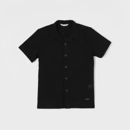 Fame Forever by Lifestyle Boys Black Cotton Self Pattern Shirt-picture-29