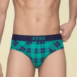 XYXX Multicolored Regular Fit Checks Briefs - Pack Of 3 image 2
