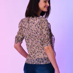Globus Pink Floral Print Top image 2